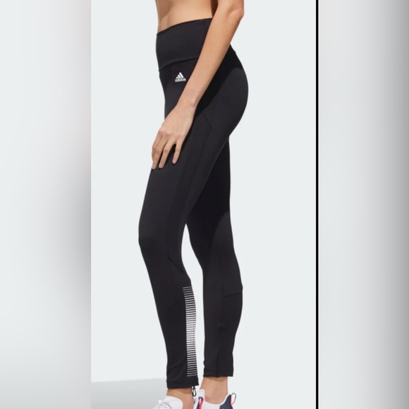 Adidas Women's Black Performance Leggings Athletic Size X-LARGE - Picture 3 of 12